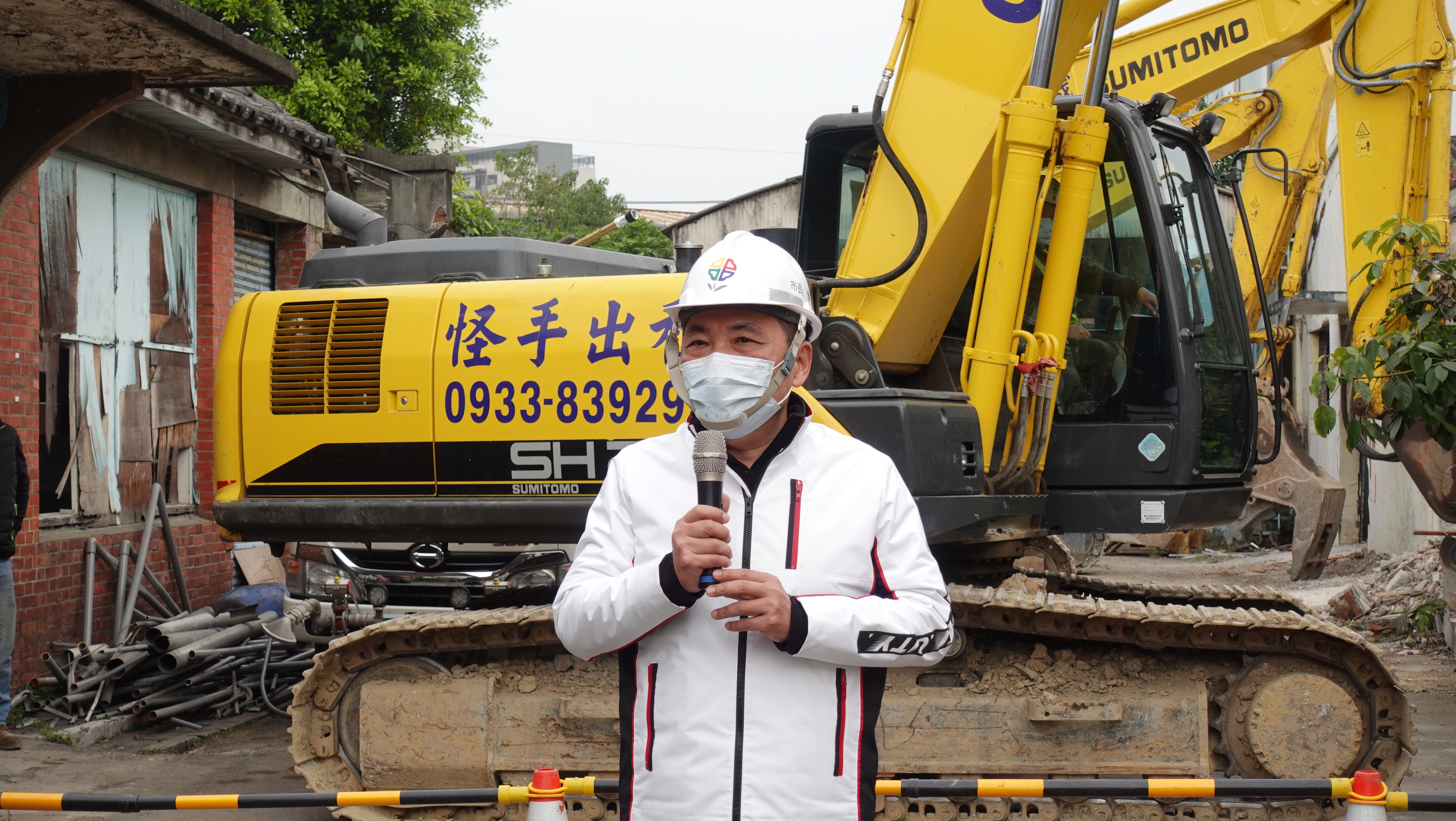 市長侯友宜視察第一區示範拆遷